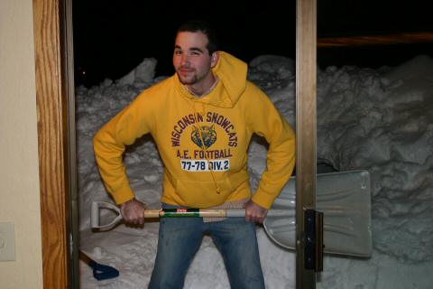 Alex Shoveling