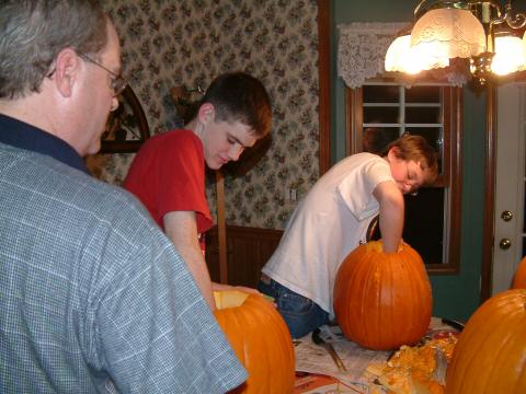 Drew and Ben Cutting