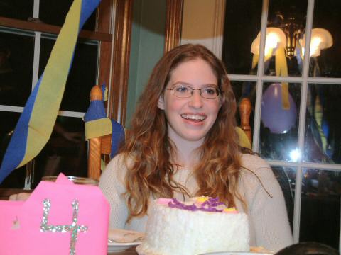 Lauren and cake.